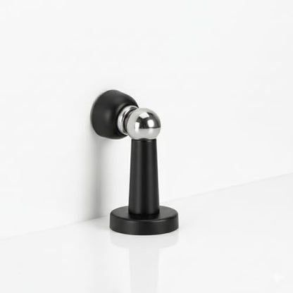 Door Stopper, Heavy Duty Stainless Steel, Strong Magnetic Stop, Catch, Powerful Holder for Bedroom, Bathroom, Kitchen, Keep Your Door Open (Black)