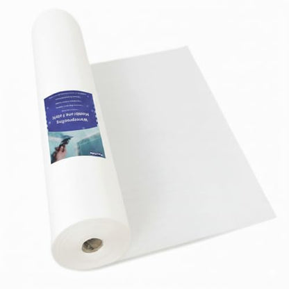 3.3 Ft x 115 Ft Waterproofing Membrane Fabric, Reinforcing Anti Fracture Geo Textile Mesh Drywall Tape, Liquid Waterproof Membranes Roof Tape for Shower Wall, Seams, Joints - size: 3.3 Feet x 115 Feet