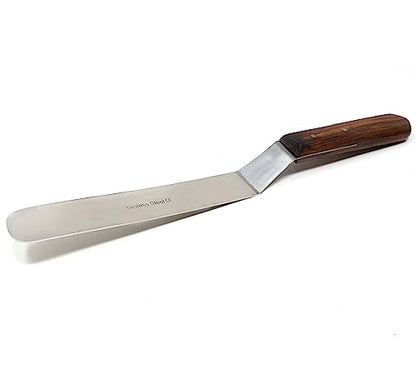 A2Z Scilab Brand Engineering Classic Offset Caulk Tooling Spatula, Stainless Steel (8 Inch Long Offset Blade) - style: 8 Inch Long Offset Blade