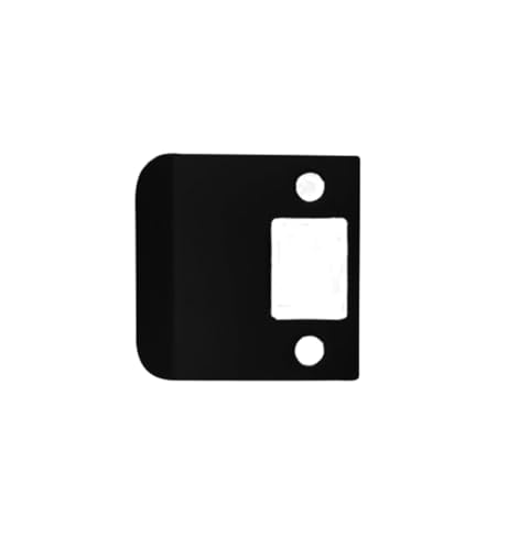 QCAA Solid Brass Extended Lip Strike, 2-1/4''X2-1/4", Matte Black, 1 Pack, Made in Taiwan - color: Matte Black(2-1/4"), size: 1 Pack