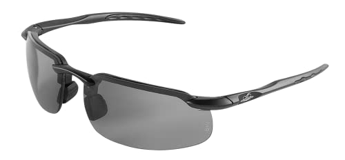 Bullhead Safety Eyewear Swordfish Glasses - Anti-Fog, Lightweight, Impact/Scratch Resistant, Polarized Sunglasses for Hunting/Shooting, Outdoor Sports, Construction, Variable Tint/Matte Black - color: Variable Tint Lens, Matte Black Frame, style: Anti-fog