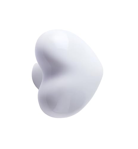 10 Pack Ceramic Heart knob White Drawer Knobs, Heart Shaped Dresser Knobs Cute Kitchen Cabinet Pull Handles, Small Vanity Knobs Hardware Closet Cupboard Knobs