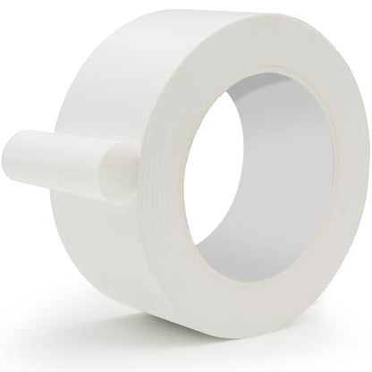 White Duct Tape Heavy Duty Waterproof, 2 Inches x 32 Yards, Strong, Durable, Easy-Tear by Hand, Residue-Free for Home Repairs, Fixed Carpet Edge, DIY Projects - color: White