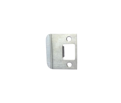 QCAA Extended Lip Strike, 2''X2-1/4, Brush Satin Nickel, 1 Pack, Made in Taiwan - color: Brush Satin Nickel, size: 1 Pack