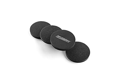 Super Sliders 4733395N Reusable Furniture Sliders for Hardwood Floor- Quickly and Easily Move Items with Felt Floor Protectors, 3-1/2" Black (16 Pack)