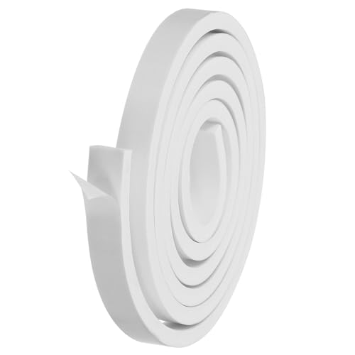 PATIKIL Weather Stripping Door Seal Strip, 1 Roll 1 Inch x 1/2 Inch x 10 Ft Self Adhesive Soundproof High Density Foam Tape Insulation for Door Window Air Conditioning, White - color: White, size: 1 Inch x 1/2 Inch x 10 Ft