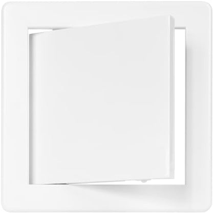 Vent Systems White ABS Plastic Access Panel 6 x 6 Inch (Cut-Out) - Access Door for Drywall, Wall, Ceiling - Electrical, Plumbing Service Wall Hole Cover - Inspection Door - 6.6 x 6.6 Inch (Outer) - size: 6 X 6 Inch / 150 X 150 Mm