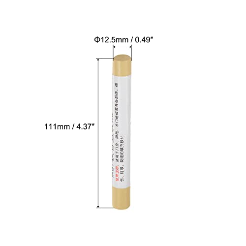 uxcell Wood Wax Filler Stick, Furniture Crayons Wooden Repair Wax Filler Stick Touch Up Wax Paint Pens for Scratches Holes Floor Laminate Tables Desks, Mineral Yellow - color: Mineral Yellow