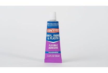 Loctite Vinyl Fabric & Plastic Repair Flexible Adhesive, 1 oz, Pack of 6, Squeeze Tube