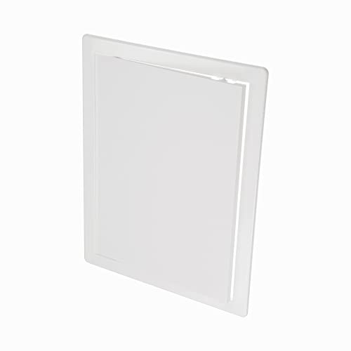 Vent Systems White ABS Plastic Access Panel 10 x 13 Inch (Cut-Out) - Access Door for Drywall, Wall, Ceiling - Electrical, Plumbing Service Wall Hole Cover - Inspection Door - 11 x 13.7 Inch (Outer) - size: 10 X 13 Inch / 250 X 330 Mm