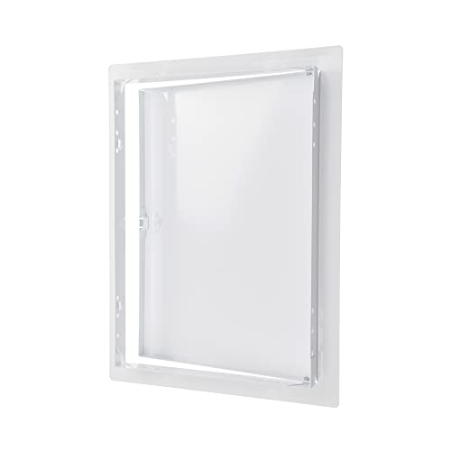 10" x 14" White Metal Access Panel, Service Shaft Door, Plumbing, Electricity Heating Alarm Wall for Drywall, Bathroom Services Hole Cover, Wall Covering - size: 10" x 14"