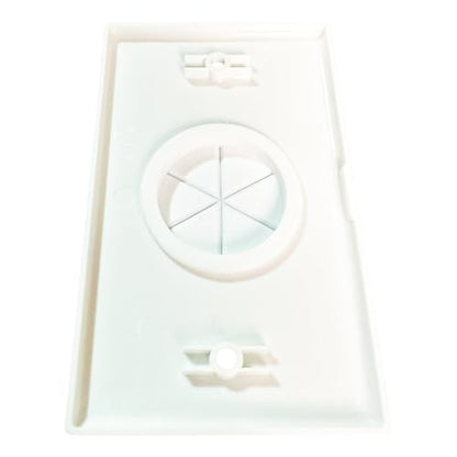 DIYTECH Grommet Wall Plate – Cable Pass Through Plate for In-Wall Cable Management, Wire Concealment for TV, HDMI, Ethernet, Speaker, and Home Theater Systems - White (White) - color: White