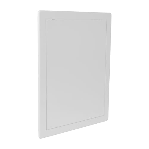 Repa Market 10 x 13 Access Panel for Drywall and Ceiling – White ABS Plastic Door Panel, Wall Hole Cover Plate - Rustproof, Easy Access and Installation, Hinged Door for Plumbing Electrical Utility - size: 10 x 13 (Cut Out Size)