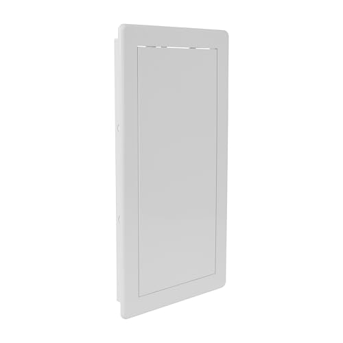 Repa Market 6 x 12 Access Panel for Drywall and Ceiling – White ABS Plastic Door Panel, Wall Hole Cover Plate - Rustproof, Easy Access and Installation, Hinged Door for Plumbing Electrical Utility - size: 6 x 12 (Cut Out Size)