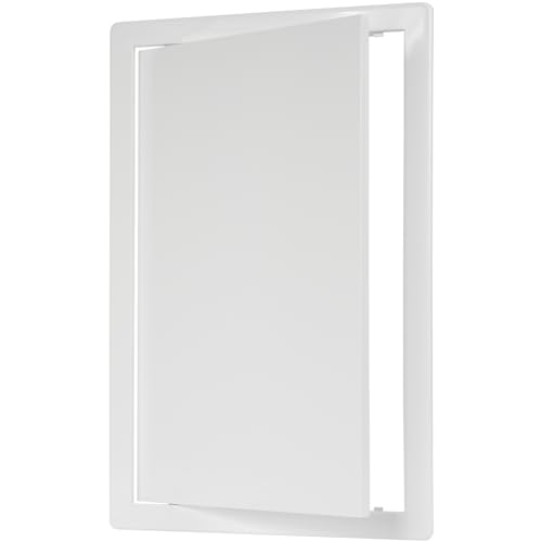 10 x 16 White Plastic Access Panel. Service Shaft Door Panel. Plumbing, Electricity, Heating, Alarm Wall Access - color: White, size: 10" x 16"