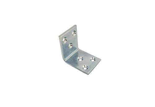 QCAA Heavy Duty Wider L Bracket 3.0mm(0.118") Thickness, 90 Degree, for Wooden Frame Bed Furniture Bookshelf, 40 x 40 x 30 x 3.0 mm, Made in Taiwan, 24 Pack - color: 40mm, size: 24 Pack
