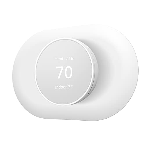 Compatible with Google Nest Thermostat 2020 Wall Plate Cover, Nest Thermostat Trim Kit, Nest Thermostat Wall Plate Cover, Nest Thermostat Accessory Easy Installation - Snow - color: Snow