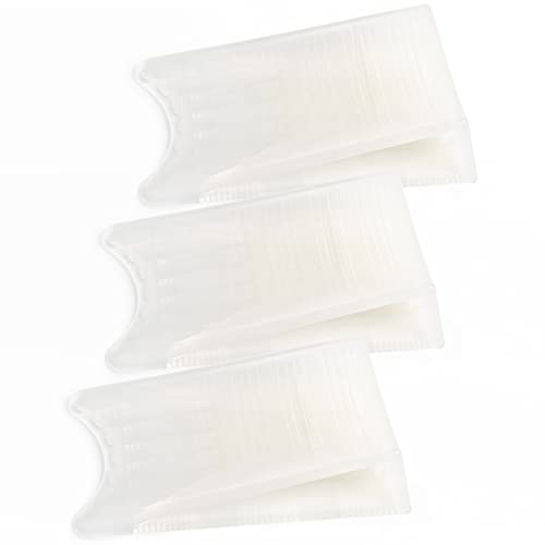 Optish Original Patented Door Stoppers for Bottom of Door, Non Slip Rubber Doors Stop, Doors Wedge for Carpet, Hardwood and Tile (3 Pack, Clear) - color: Clear, size: 3 Pack