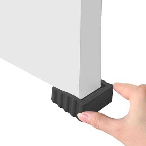 Two-Way Door Stoppers, Doorstop Wedge, Small Size Cube Rubber Door Stops,Black 2PCS - color: Black x2