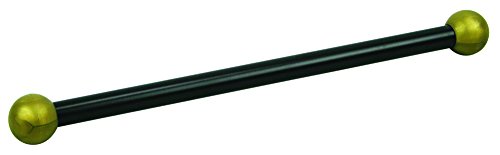 Solus SCA-335BK 15" Aluminum Cross Arm Ladder Rest for Outdoor Lamp Posts and Poles, Easy to Mount, Maintenance Free and Weather Resistant, Black Bar with Gold Caps - color: Black, size: Single Pack