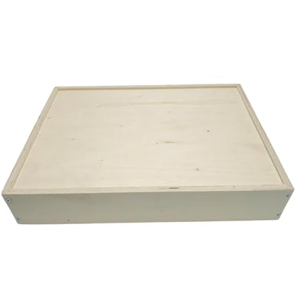 14" W x 19" D x 3.5" H Replacement Kitchen Drawer Box – DIY Kit for Cabinet Drawer Replacement, Pull Out Cabinet Drawers, Wooden Rollout Shelves & Sliding Drawers for Kitchen Cabinets 19–21" Deep