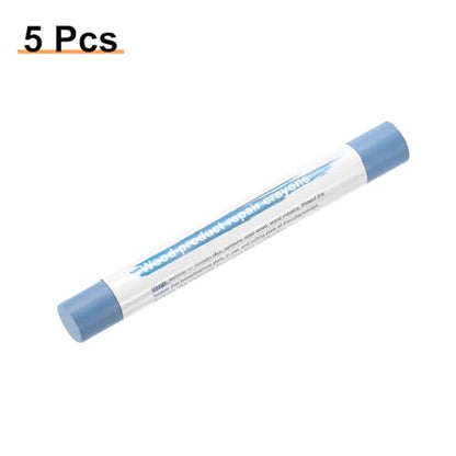 HARFINGTON 5pcs Wood Filler Sticks Wooden Wax Touch Up Furniture Repair Crayons for Scratch Hole Wood, Cobalt - color: Cobalt