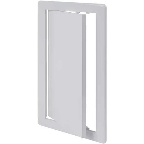 Vent Systems White ABS Plastic Access Panel 6 x 12 Inch (Cut-Out) - Access Door for Drywall, Wall, Ceiling - Electrical, Plumbing Service Wall Hole Cover - Inspection Door - 6.6 x 12.6 Inch (Outer) - size: 6 X 12 Inch / 150 X 300 Mm