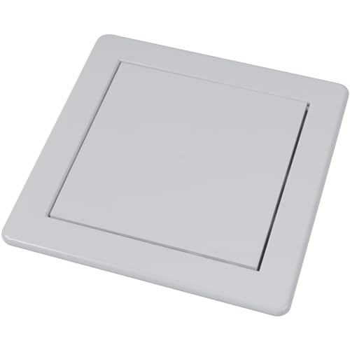 Vent Systems White ABS Plastic Access Panel 6 x 6 Inch (Cut-Out) - Access Door for Drywall, Wall, Ceiling - Electrical, Plumbing Service Wall Hole Cover - Inspection Door - 6.6 x 6.6 Inch (Outer) - size: 6 X 6 Inch / 150 X 150 Mm