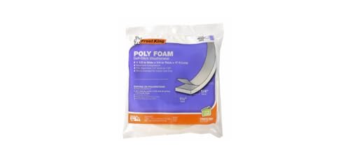 Frost King L344H Poly Foam Self-Stick Weatherseal Tape with Open Cell & Maximum Compression, White 1-1/2in Wide x 1/4in Thick x 17ft Long - size: 1-1/2"W, 1/4"T (Pack of 1)