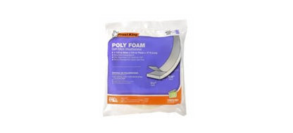Frost King L344H Poly Foam Self-Stick Weatherseal Tape with Open Cell & Maximum Compression, White 1-1/2in Wide x 1/4in Thick x 17ft Long - size: 1-1/2"W, 1/4"T (Pack of 1)