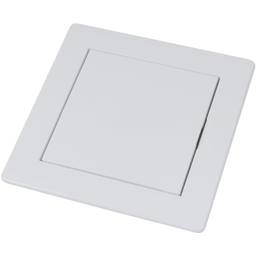 Vent Systems 4 x 4 Inch (Cut-Out) White ABS Plastic Access Panel - Access Door for Drywall, Wall, Ceiling - Electrical, Plumbing Service Wall Hole Cover - Inspection Door - 5.3 x 5.3 Inch (Outer) - size: 4 X 4 Inch / 100 X 100 Mm