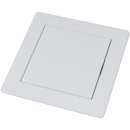 Vent Systems 4 x 4 Inch (Cut-Out) White ABS Plastic Access Panel - Access Door for Drywall, Wall, Ceiling - Electrical, Plumbing Service Wall Hole Cover - Inspection Door - 5.3 x 5.3 Inch (Outer) - size: 4 X 4 Inch / 100 X 100 Mm