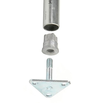 Nexel Triangular Steel Foot Plate, 4/Pk, Chrome Finish