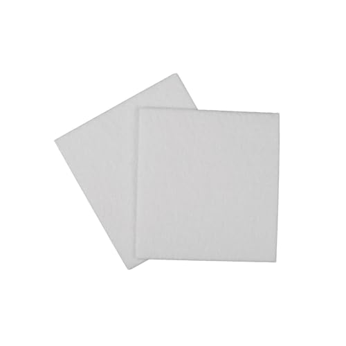 Furndiy Felt Furniture Pads for Hardwood Floors, Self-Adhesive Felt Pad for Chairs & Seat Legs, Easy Slide, Anti Scratch, Noise Stopper, Bumper & Buffer, Floor Protection - Based in USA - 4.7" White - size: 4.7" x 4.7" 2Pcs White