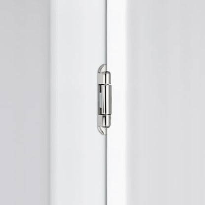 4 Pack (2 Pairs) 1/2" Overlay Cabinet Hinges, Polished Chrome Self-Closing Semi-Concealed Partial Wrap Face Frame Hinges for Cabinet Doors - color: Polished Chrome