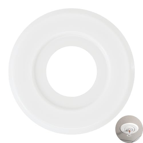 Extension Trim Ring for Recessed Fire Sprinkler Escutcheons - White Oops Ring Cover Holes Up to 5 Inches when Paired with Recessed Escutcheon - Covers Miscuts, Damaged Drywall Around Sprinkler Heads - color: White, size: 1 Pack