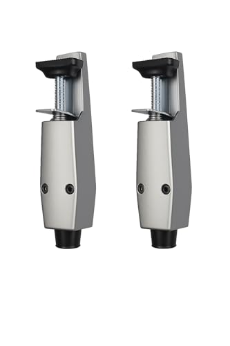 Pacific Doorware Heavy Duty Spring Loaded Step Down Door Stopper (Aluminum Silver, 2 Pack) - size: 2 Pack, style: Aluminum Silver