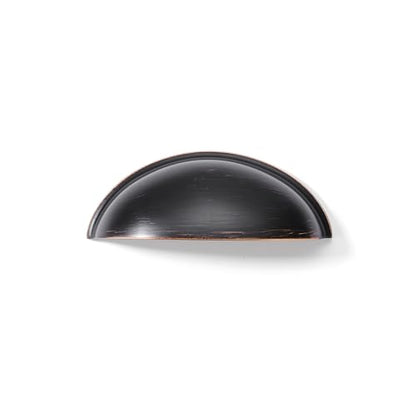 khtumeware 10 Pack 2-1/2" Drawer Pulls Oil Rubbed Bronze Cabinet Cup Pulls Kitchen Hardware Cabinet Handles Drawer Handles Knobs 2.5 inch Hole Center - color: Oil Rubbed Bronze, size: 2-1/2"(64mm) Hole Center, style: 10-pack
