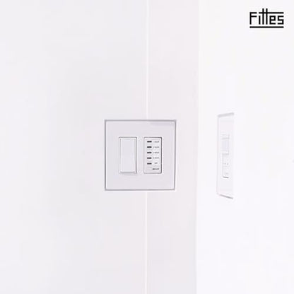 Fittes Flush Drywall Receptacle Mount [Lite]- 2 Gang Cotton White - size: 2 Gang, style: 1 Pack