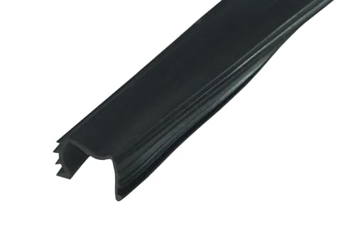 WRS Glazing Channel Weatherstripping for 1/2" Glass – Window & Door Glass Seal Replacement, Vinyl/Rubber Channel for Glass Retention & Cushioning (50 ft Roll) - color: 50 Ft Roll - Glazing Channel for 1/2" Glass