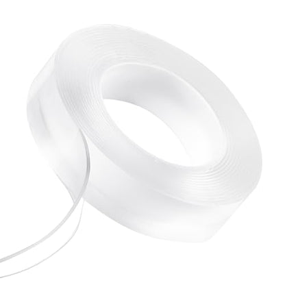VEVOR Double Sided Tape Heavy Duty, 16 ft Nano Mounting Tape(3 Pack), Strong Adhesive & Reusable, Clear Two Sided Wall Tape, Removable Poster Picture Hanging Strips for Home Office Car Outdoor Use - style: 3 Packs