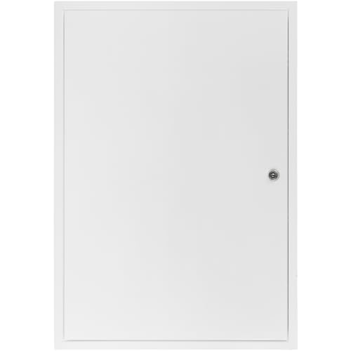 Repa Market 16 x 24 Inch Access Panel for Drywall/White Galvanized Steel Wall Hole Cover/Lockable Access Door with Key/Heavy-Duty Service Hatch for Plumbing, Electrical, HVAC Access Door - color: White - With Key, size: 16 x 24