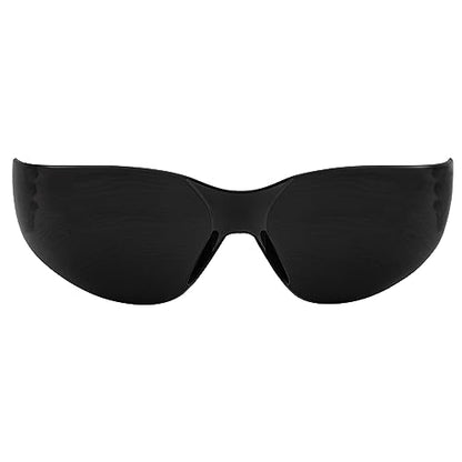 Rider Safety Glasses - color: Black-super Dark