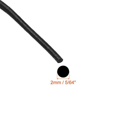 uxcell Foam Rubber Weather Seal Strip, 2mm(5/64") Diameter 8 Meters (26.25Ft) Long Round EPDM Rubber for DIY Gasket, Warehouse, Pads, Foam Tubing, Crafts - size: 2mmx8m