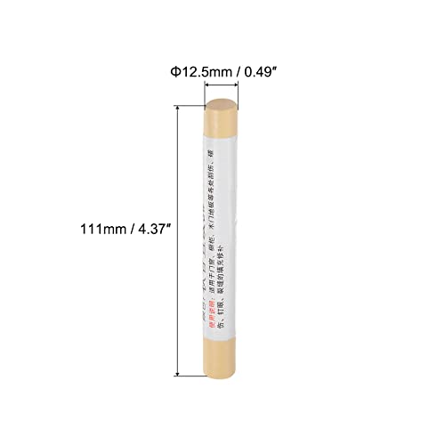 uxcell Wood Wax Filler Stick, Furniture Crayons Wooden Repair Wax Filler Stick Touch Up Wax Paint Pens for Scratches Holes Floor Laminate Tables Desks, Creamy Brown - color: Creamy Brown