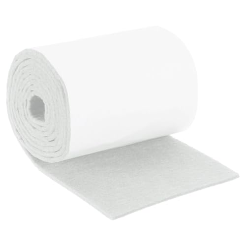 uxcell Felt Strips with Adhesive Backing, 4" x 60" x 0.12" Anti Scratch Furniture Felt Tapes Self-Stick Pads for Protecting Hardwood Floor, White - color: White, size: 4"x60"x0.12"
