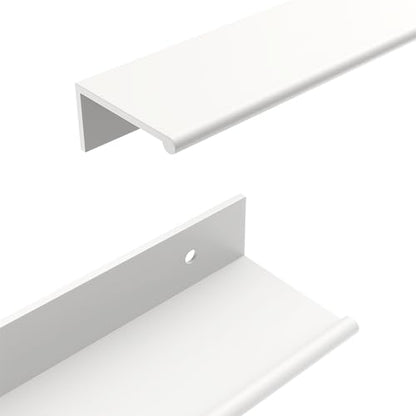 goldenwarm 5 Pack White Finger Edge Pulls Drawer Finger Pulls Kitchen Hardware Handles Bedroom Dresser Drawers, 3in Hole Centers - color: White, size: 3in(76mm) Hole Centers
