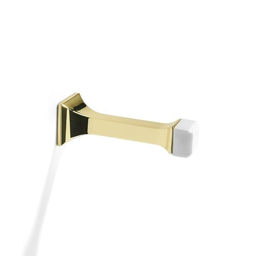 Khtumeware 2 Pack Polished Gold Heavy Duty Solid Rigid Door Stop-3",with Soft Rubber Tip, Zinc Door Stopper Protect Wall & Door,Polished Brass - color: Polished Gold