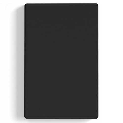 ELEGRP Blank Wall Plate Cover, 1-Gang Screwless Blank Outlet Plate, Mid-Size 4.88" x 3.13" Unbreakable Thermoplastic Blank Faceplate Cover for Unused Outlets/Switches, UL Listed (1 Pack, Matte Black) - color: Black, size: 1 Pack