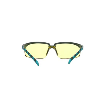 3M Safety Glasses, Solus 2000 Series, Scotchgard Anti-Fog Coating, Anti-Scratch, Amber Lens, Gray/Blue-Green Temples - color: Amber Lens, size: One size fits most